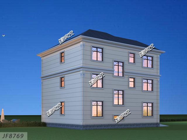 漂亮歐式別墅設計圖推薦，帶車庫雙廚房，媳婦父母都很滿意的戶型！