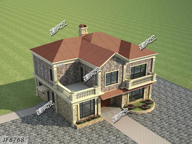 經濟實用二層小別墅設計圖，造價只需30萬，太受歡迎了