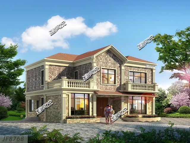 經濟實用二層小別墅設計圖，造價只需30萬，太受歡迎了