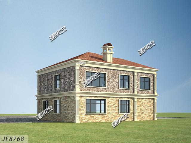 經濟實用二層小別墅設計圖，造價只需30萬，太受歡迎了