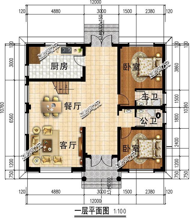 已有10棟在建的精美別墅設(shè)計(jì)圖，好戶型別錯過，挑空客廳多臥室
