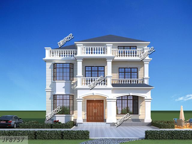 三層漂亮新中式別墅設計圖，讓你心動的別墅，您值得建造！