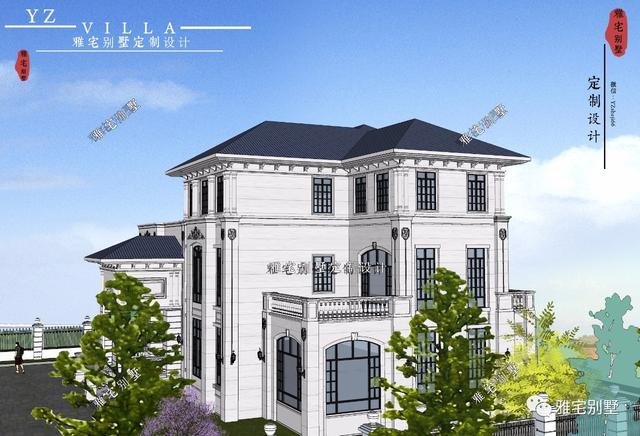 湖南三層歐式別墅設計圖，一套遠離城市喧囂的居家之所