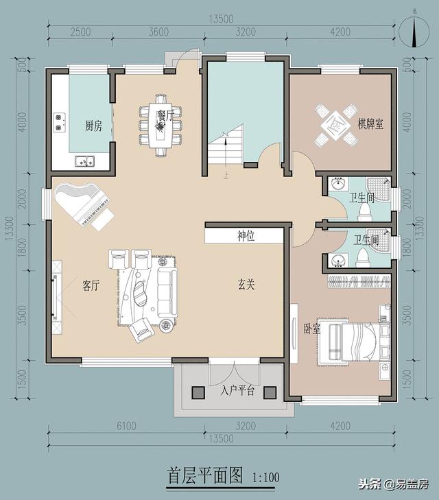 歐式別墅設(shè)計(jì)圖，家庭KTV配頂層露臺(tái)，生活享受引鄉(xiāng)親羨慕，造價(jià)60萬(wàn)