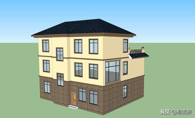 歐式別墅設(shè)計(jì)圖，家庭KTV配頂層露臺(tái)，生活享受引鄉(xiāng)親羨慕，造價(jià)60萬(wàn)