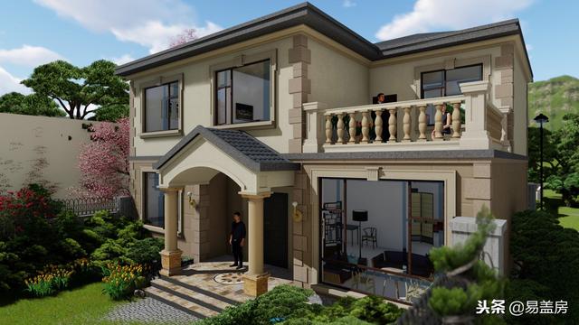 38萬鄉村別墅設計圖推薦，甘肅鋼結構歐式小樓性價比十足，真漂亮