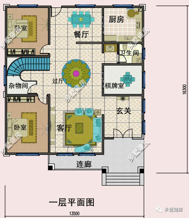 14X16米的農村別墅設計圖，為了過年回家有面子，您的首選！