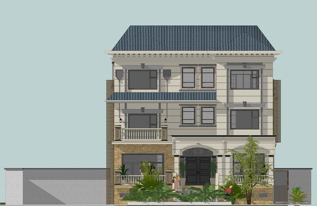 54萬360平方三層大氣別墅設計圖，室內布局盡然都是業主想法