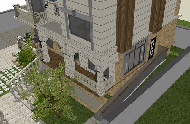 54萬360平方三層大氣別墅設計圖，室內布局盡然都是業主想法