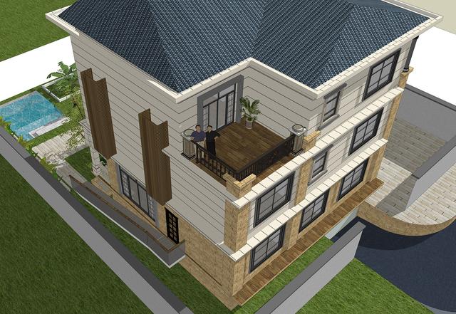 54萬360平方三層大氣別墅設計圖，室內布局盡然都是業主想法