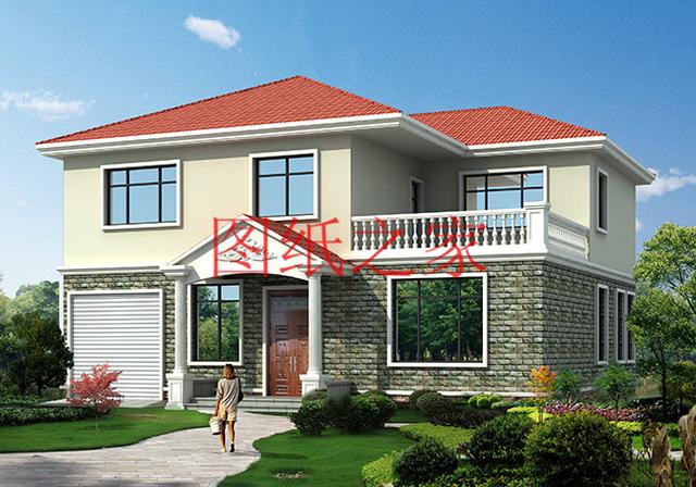 160平米的二層別墅設(shè)計圖，14X12米方正又實用，農(nóng)村建房的首選戶型！