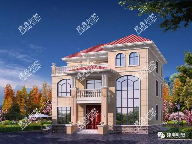 外觀比較相似的兩棟自建房設計圖，戶型優(yōu)良，戶型二廚房單獨建