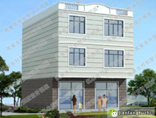 三層帶商鋪平屋頂設(shè)計圖，30萬10×11自建房，您值得入手！