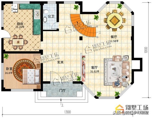 經典農村別墅設計圖紙，適合宅基地自建