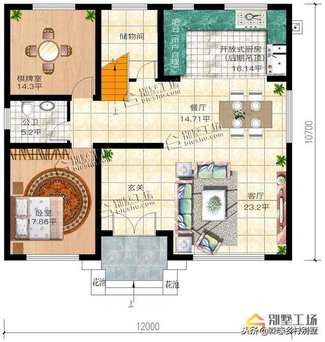 經典農村別墅設計圖紙，適合宅基地自建