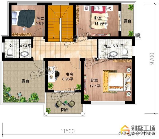 經典農村別墅設計圖紙，適合宅基地自建