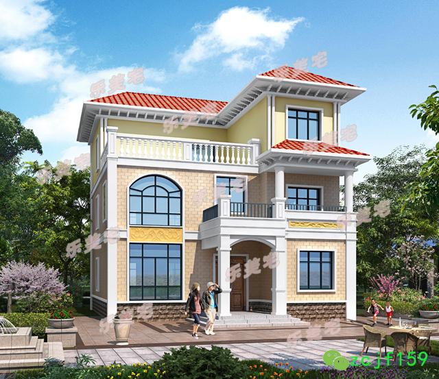 130㎡農(nóng)村二三層自建別墅設(shè)計(jì)圖，風(fēng)格各領(lǐng)風(fēng)騷，自建首選！