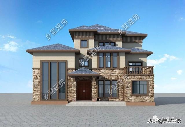 時尚洋氣農村別墅設計圖，怕成本太高？這兩套30萬左右的你肯定喜歡！