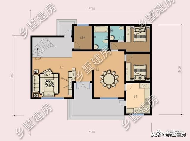 時尚洋氣農村別墅設計圖，怕成本太高？這兩套30萬左右的你肯定喜歡！