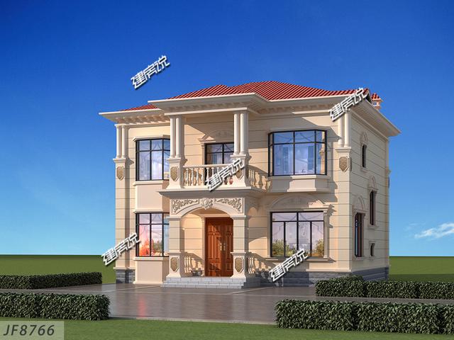 經(jīng)典別墅設(shè)計(jì)圖，有宅基地的有福咯，這棟漂亮別墅等你回家建！