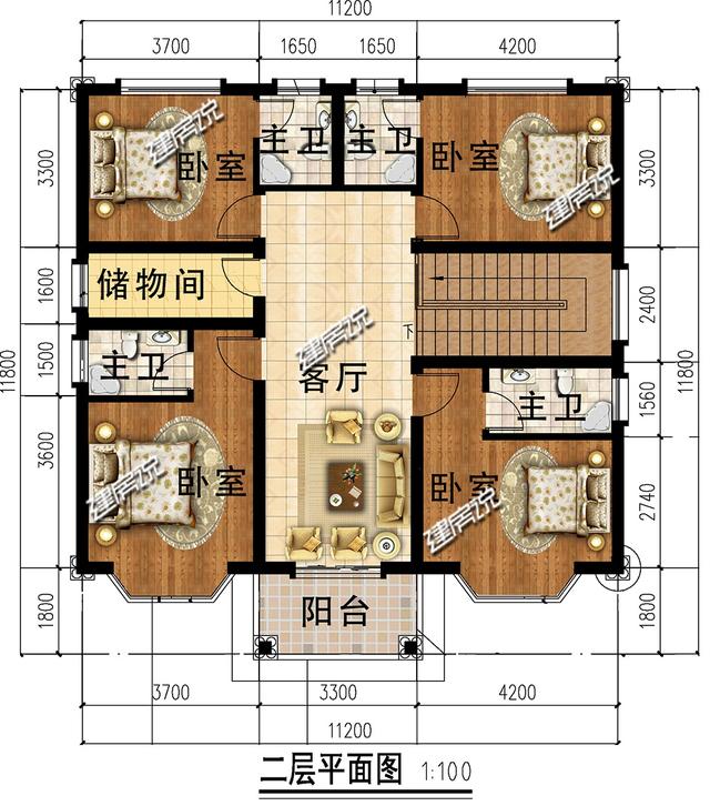 經(jīng)典別墅設(shè)計(jì)圖，有宅基地的有福咯，這棟漂亮別墅等你回家建！
