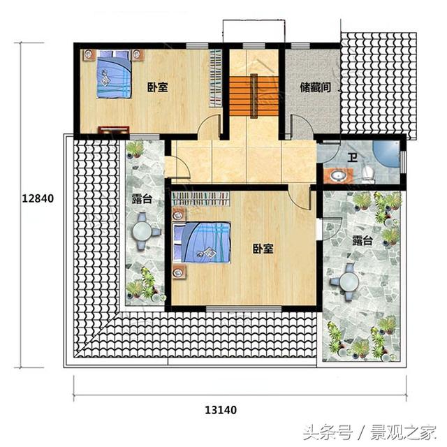 一層半小別墅設計圖，自建樓房設計方案推薦