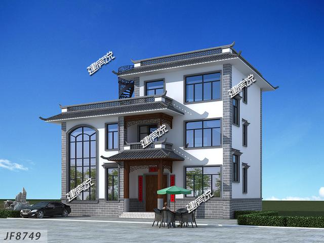 中式別墅設計圖，準備35萬開建，艾特所有農村人，有地建房趁早，