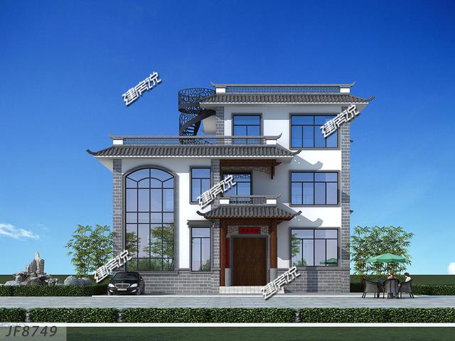 中式別墅設計圖，準備35萬開建，艾特所有農村人，有地建房趁早，