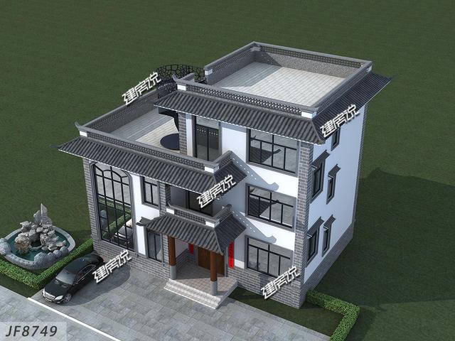 中式別墅設計圖，準備35萬開建，艾特所有農村人，有地建房趁早，