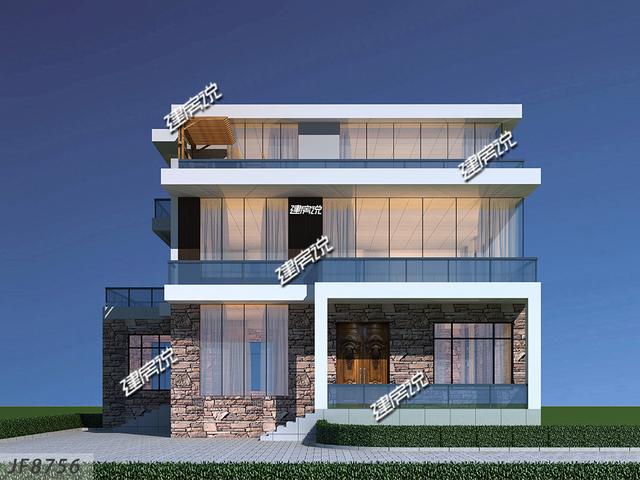 新款現代別墅設計圖，現代年輕人最愛，建一棟很拉風