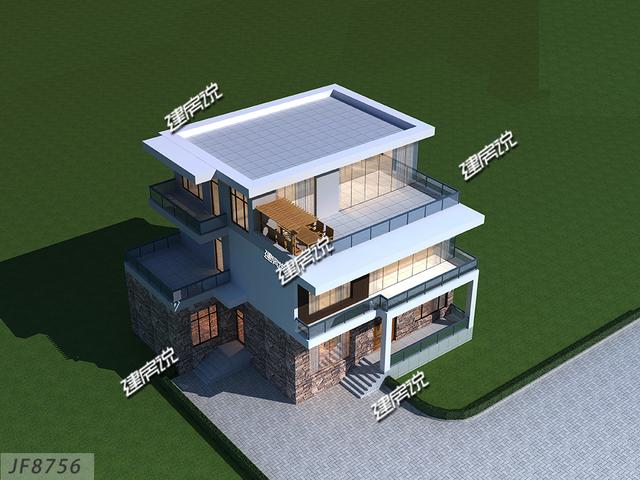 新款現代別墅設計圖，現代年輕人最愛，建一棟很拉風