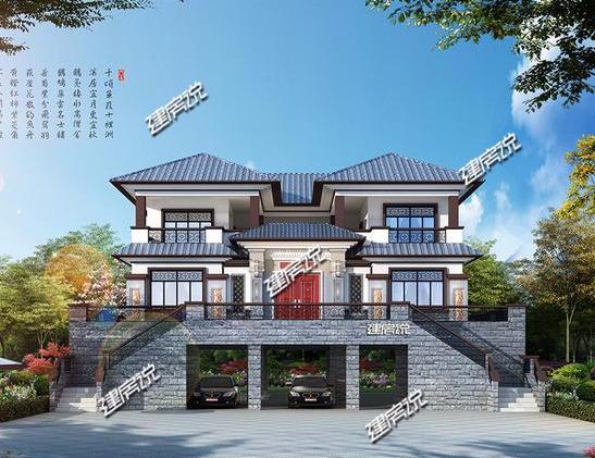 豪華新中式別墅設計圖，有錢人的專屬，建別墅就是要與眾不同