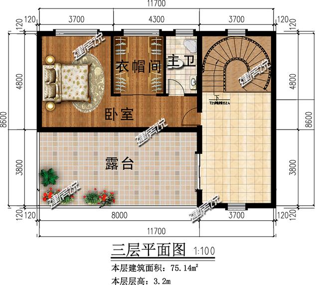 設計感十足的三層別墅設計圖，太好看了，一眼就愛上