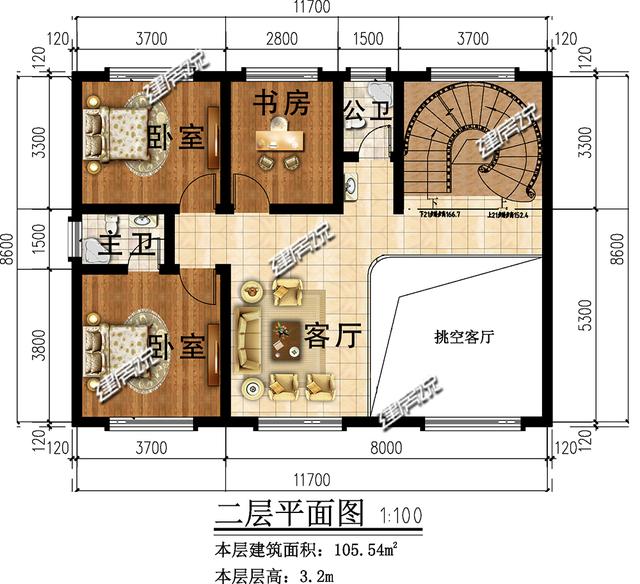 設計感十足的三層別墅設計圖，太好看了，一眼就愛上