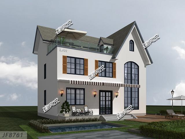 設計感十足的三層別墅設計圖，太好看了，一眼就愛上