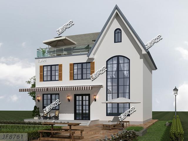 設計感十足的三層別墅設計圖，太好看了，一眼就愛上