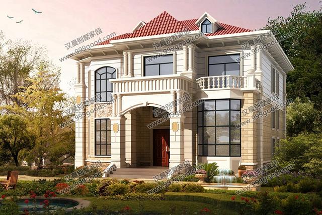 簡(jiǎn)歐別墅設(shè)計(jì)圖，占地135平，復(fù)式挑空和健身房，誰(shuí)更深得你心？