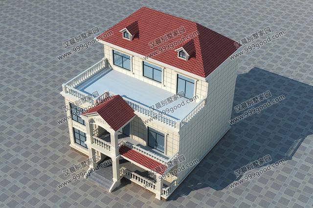 簡(jiǎn)歐別墅設(shè)計(jì)圖，占地135平，復(fù)式挑空和健身房，誰(shuí)更深得你心？