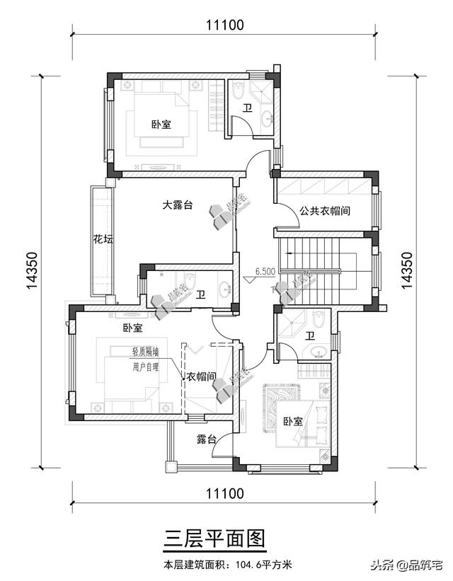 三層中式田園風(fēng)別墅設(shè)計(jì)圖，送給父母養(yǎng)老，也安放我們的鄉(xiāng)愁