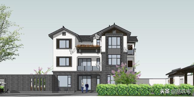 三層中式田園風(fēng)別墅設(shè)計(jì)圖，送給父母養(yǎng)老，也安放我們的鄉(xiāng)愁