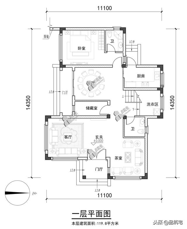 三層中式田園風(fēng)別墅設(shè)計(jì)圖，送給父母養(yǎng)老，也安放我們的鄉(xiāng)愁