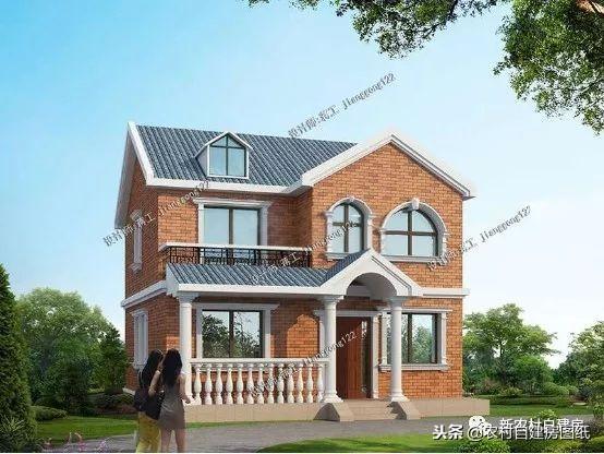 6款小別墅設計圖，一二三層都有，面寬10米以下，功能齊全樣式大氣