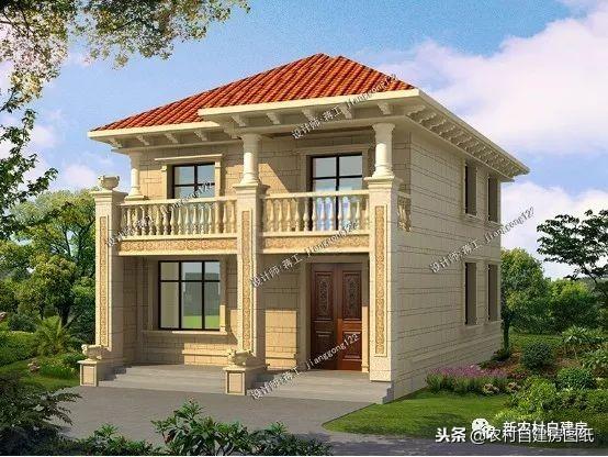 6款小別墅設計圖，一二三層都有，面寬10米以下，功能齊全樣式大氣