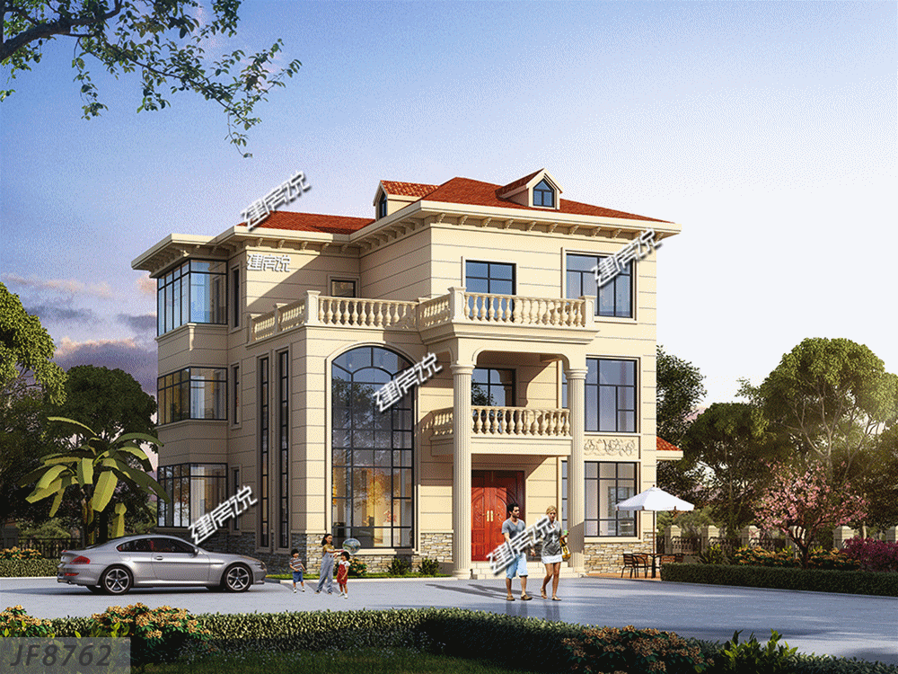 3層別墅設計圖，別墅這樣建，人人贊美又羨慕，在村里長臉