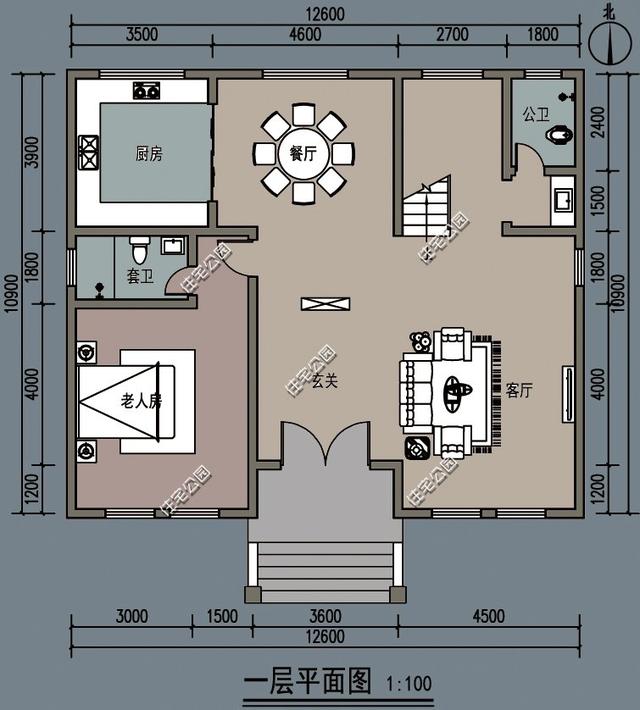 12X10米的浪漫法式別墅設計圖，在鄉里會是一種什么體驗？