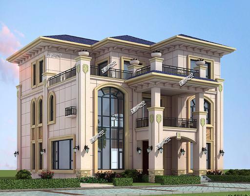 豪華別墅設計圖，建造起來，你一定是全村的焦點，太棒了