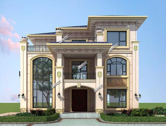 豪華別墅設計圖，建造起來，你一定是全村的焦點，太棒了