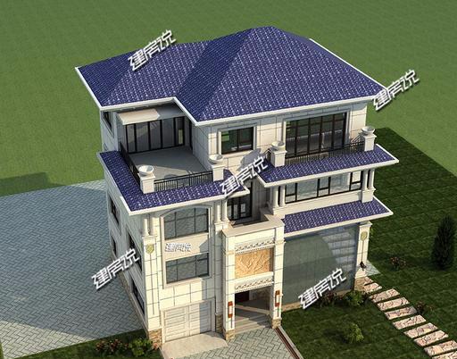 三層豪華歐式別墅設計圖，帶挑空客廳、車庫和夾層，好設計值得收藏！