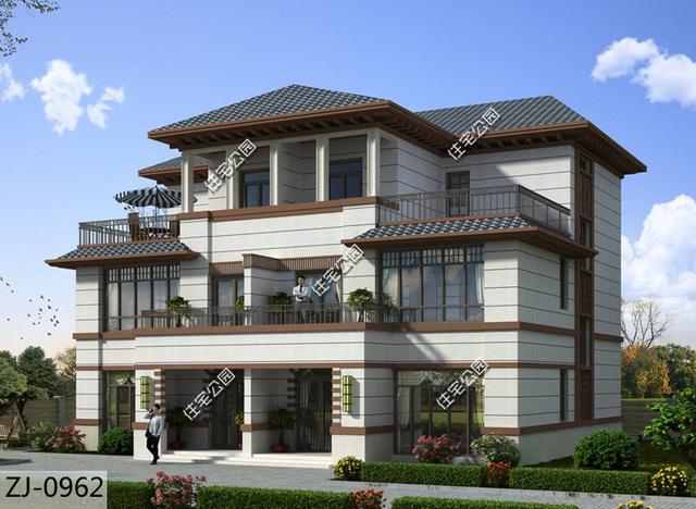 雙拼別墅設(shè)計(jì)圖，農(nóng)村兩兄弟蓋房既省錢又霸氣