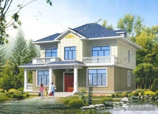 10套適合南北方農村的二層別墅設計圖，各有所長，精美舒適，歡迎選購